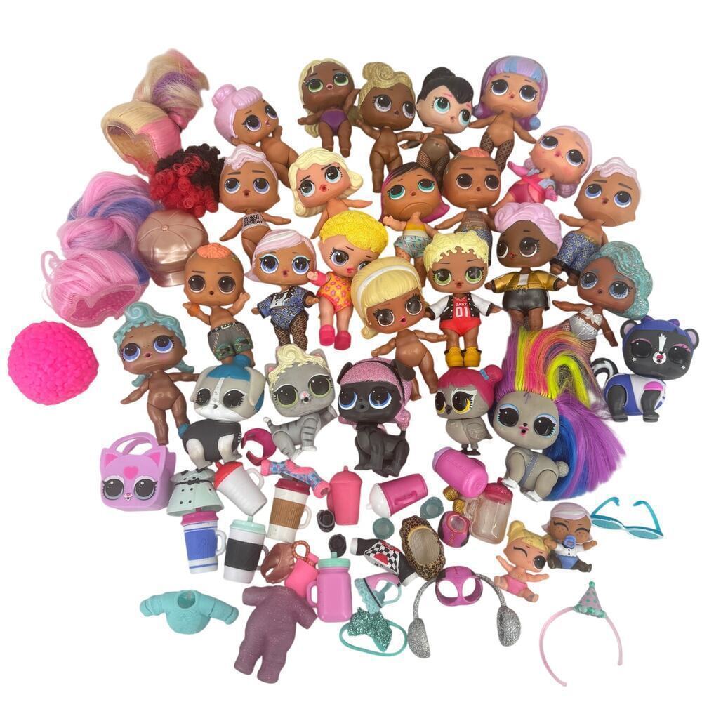LOL Surprise Dolls Babies Pets Accessories Variety Lot over 50 Pieces‎ MGA OMG